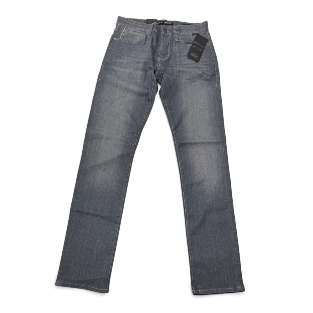 Mavi Jake Slim Leg Jeans Mens 28x32 Gray WE White Edge Stretch Denim NWT